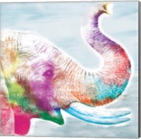 Framed Colorful Elephant