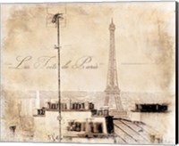 Framed Les Toits De Paris