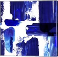 Framed Indigo Abstract III