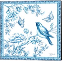 Framed Chinoiserie Tile II