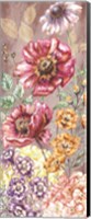 Framed Wildflower Medley Panel Gold II