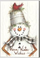 Framed Country Snowman