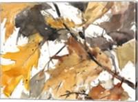 Framed Watercolor Autumn Leaves I