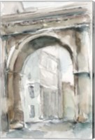 Framed Watercolor Arch Studies III