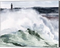 Framed Lighthouse Waves I
