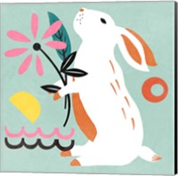 Framed 'Easter Bunnies II' border=