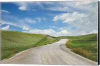 Framed Gravel Road Near Choteau Montana I