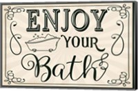 Framed Enjoy Your Bath