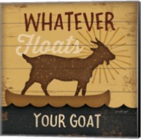 Framed 'Floats Your Goat' border=