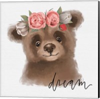 Framed 'Dream Bear' border=
