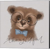 Framed 'Thoughtful Bear' border=