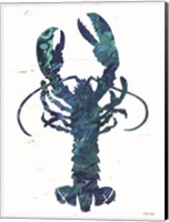 Framed Bright Lobster Blue