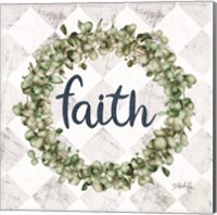 Framed Faith Eucalyptus Wreath