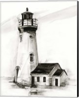 Framed 'Lighthouse Study I' border=