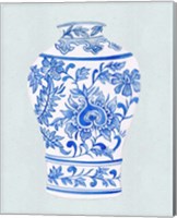 Framed 'Qing Vase II' border=