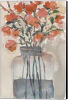 Framed Flowers in a Jar I