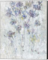 Framed 'Lavender Floral Fresco II' border=