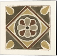 Framed 'Moroccan Tile Pattern VII' border=