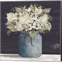 Framed 'White Flowers I' border=