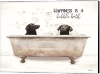 Framed Happiness is a Bubble Bath