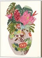 Framed Tropical Vase II