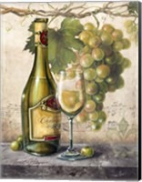 Framed Vin Blanc Elegant