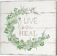 Framed Live Love Heal
