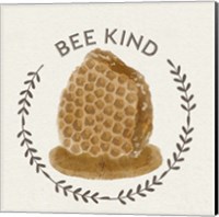 Framed 'Bee Hive II-Bee Kind' border=