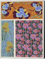 Framed Art Deco Florals VII