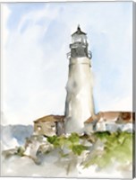Framed Plein Air Lighthouse Study II