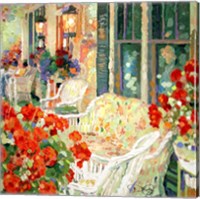 Framed Geranium Porch