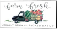 Framed Farm Fresh Produce Truck