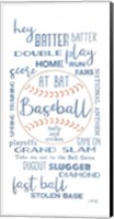 Framed Baseball Phrases