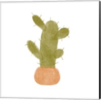 Framed 'Watercolor Cactus IV' border=