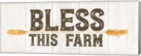Framed Farm Life Panel III-Bless this Farm