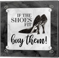 Framed 'Fashion Humor V-Shoes Fit' border=