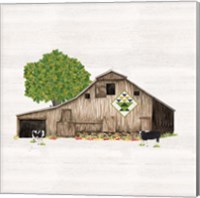 Framed 'Spring & Summer Barn Quilt I' border=