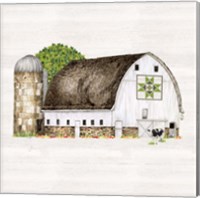 Framed 'Spring & Summer Barn Quilt IV' border=