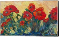 Framed Flamboyant Poppies