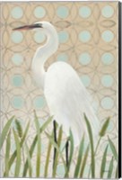Framed Free as a Bird Egret