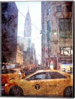 Framed Rainy Madison Avenue