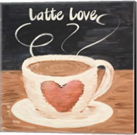 Framed Latte Love Square