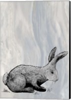 Framed Bunny on Marble IV