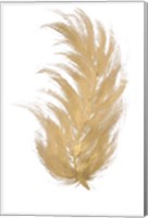 Framed Gold Feather I