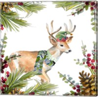 Framed Holiday Deer
