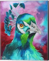 Framed Peacocks of a Feather