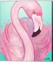 Framed Flamingo Portrait