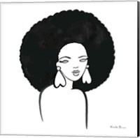 Framed 'Afro Girl I' border=