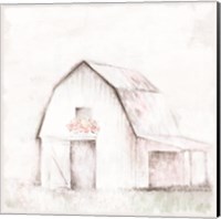 Framed Pastel Barn