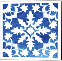 Framed 'Andalusian Tile II' border=